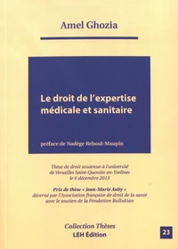 Le droit de l'expertise médicale et sanitaire