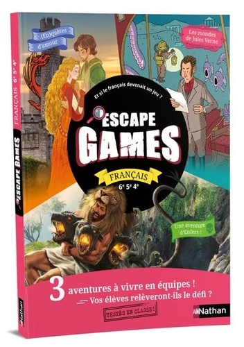 Kit pédagogique Escape Game Français 6e 5e 4e