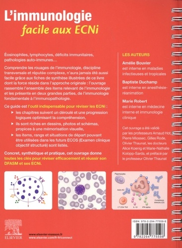 L'immunologie facile aux ECNi. Fiches de synthèse illustrées
