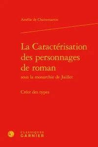 La Caractérisation des personnages de roman
