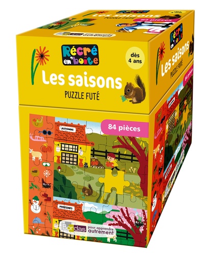 Amélie Falière et C Lesellier-Aussal - Les saisons, puzzle futé - Avec 84 pièces.