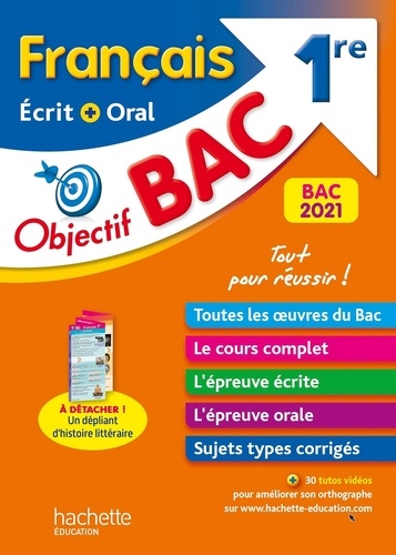 Français écrit + oral 1re  Edition 2021