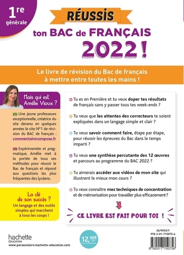 Réussis ton Bac de français 1re générale  Edition 2022