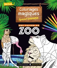 Mon cahier de coloriages magiques spécial savane