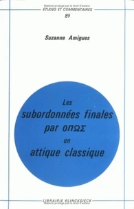 Les subordonnées finales "opos" en attique classique