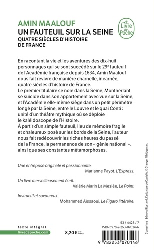 Un fauteuil sur la Seine. Quatre siècles d'histoire de France - Occasion