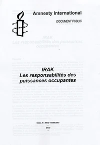 Irak : Les responsabilités des puissances occupantes