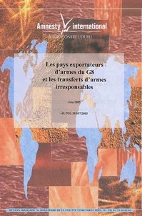 Pays exportateurs d'armes du G8 et les transferts d'armes irresponsables
