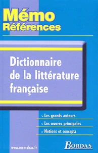 Dictionnaire de la littérature française