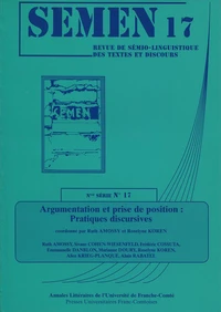 Argumentation et prise de position : pratiques discursives