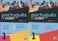 Ana Tavares et Sofia Rente - Português a valer 1 A1 - Pack 2 volumes : Livro do aluno + Caderno de exercícios com testes.