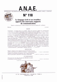 Aurélie Simoës-Perlant - ANAE N° 118, Septembre 20 : Le langage écrit et ses troubles : apports des nouveaux supports de communication.