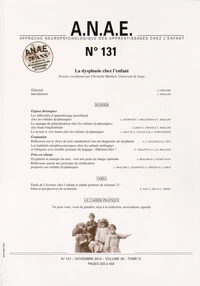 La dysphasie chez l'enfant