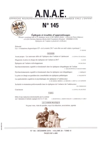 Epilepsie et troubles des apprentissages