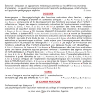 Neuropsychologie des fonctions exécutives chez l’enfant : enjeux scientifiques, stratégies d’examen et contextes cliniques