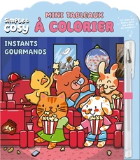 Mini Tableaux cosy à colorier - Instants gourmands (avec stylo gel)