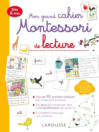 Mon grand cahier Montessori de lecture de Anaïs Galon - Grand Format - Livre  - Decitre