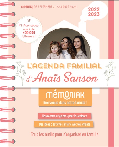 L'agenda familial d'Anaïs Sanson  Edition 2022-2023