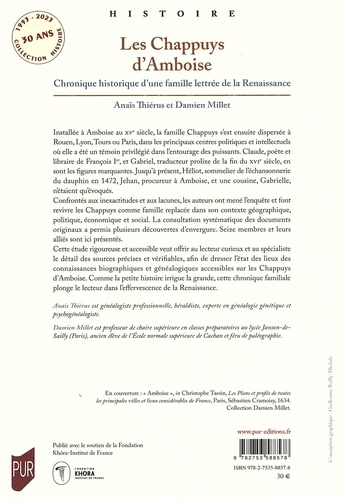 Les Chappuys d'Amboise. Chronique historique d'une famille lettrée de la Renaissance
