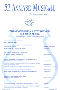 Invention musicale et virutosité, Musiques mixtes