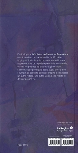 Interludes poétiques de Palestine. Anthologie bilingue arabe-français de 18 poètes