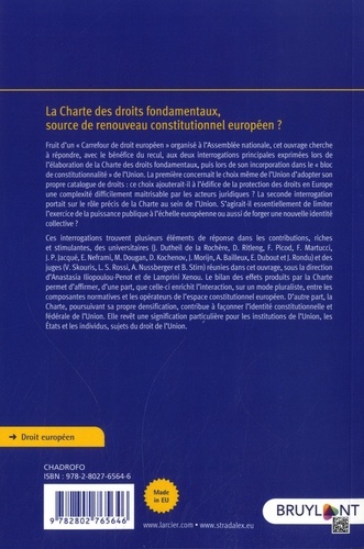 La Charte des droits fondamentaux, source de renouveau constitutionnel européen ?