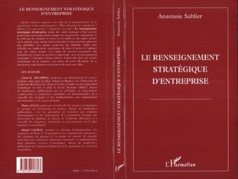 Anastasie Sablier - Le renseignement stratégique d'entreprise.