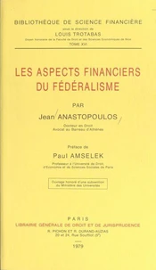 Les aspects financiers du fédéralisme