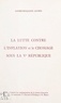 André-Benjamin Jaurès et R. Barre - La lutte contre l'inflation et le chômage sous la Ve République - D'après les commentaires de la presse française, et des ministres Valéry Giscard d'Estaing et Raymond Barre.