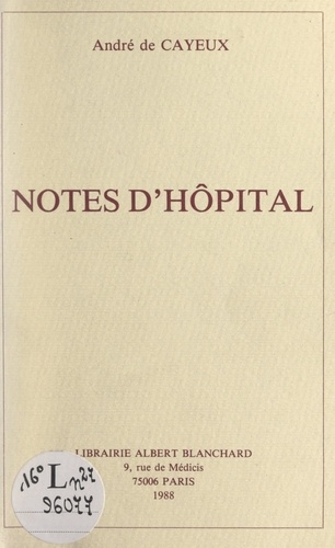 Notes d'hôpital