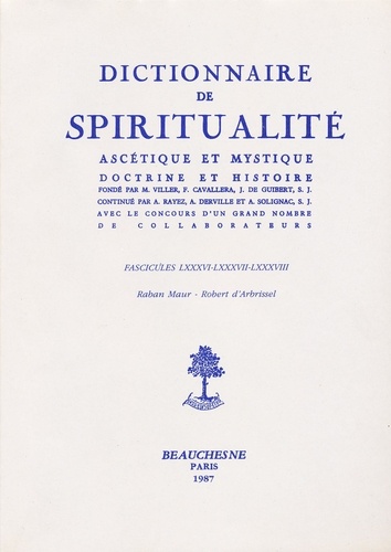 André Derville et André Rayez - Dictionnaire de spiritualité ascétique et mystique - Tome 12, Première partie, Pacaud-Photius.
