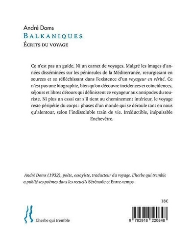 Balkaniques. Ecrits du voyage