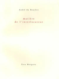 Matière de l'interlocuteur