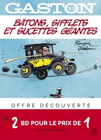 André Franquin - Gaston hors-série  : Pack découverte en 2 volumes - Tome 2, Le génie de Lagaffe ; Tome 3, Bâtons, sifflets et sucettes géantes.