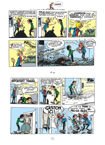Comics - André FRANQUIN - Gaston Lagaffe - Editions Dalix - Calendrier 1996  - Singes - Elephant