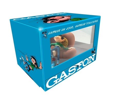 Gaston  Coffret figurine en résine + livre -  avec 6 DVD