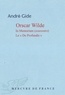 André Gide - Oscar Wilde. In Memoriam, Le De Profundis.