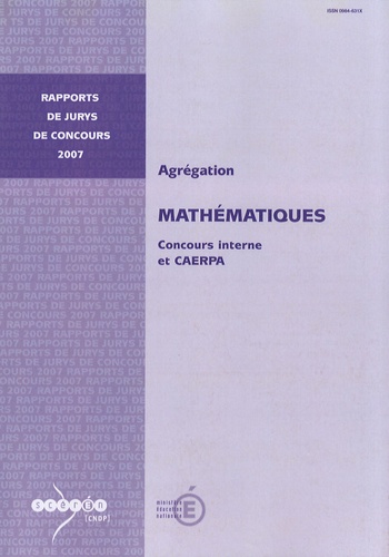 André Gramain - Agrégation mathématiques - Concours interne et CAERPA.