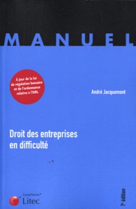 André Jacquemont - Droit des entreprises en difficulté.