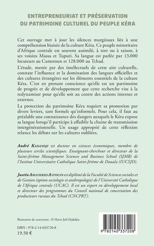 Entrepreneuriat et préservation du patrimoine culturel du peuple Kéra