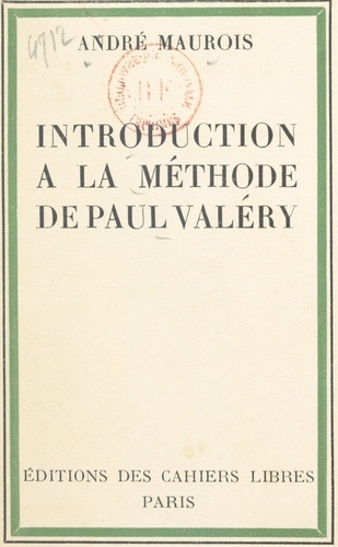 Introduction à la méthode de Paul Valéry