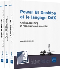 André Meyer-Roussilhon - Power BI Desktop et le langage DAX - Coffret en 3 volumes : Analyse, reporting et modélisation des données.