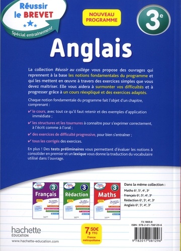 Anglais 3e  Edition 2019