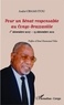 André Obami-Itou - Pour un Sénat responsable au Congo-Brazzaville - 1er décembre 2007-13 décembre 2012.
