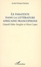 André-Patient Bokiba - Le paratexte dans la littérature africaine francophone : Léopold Sédar Senghor et Henri Lopes.