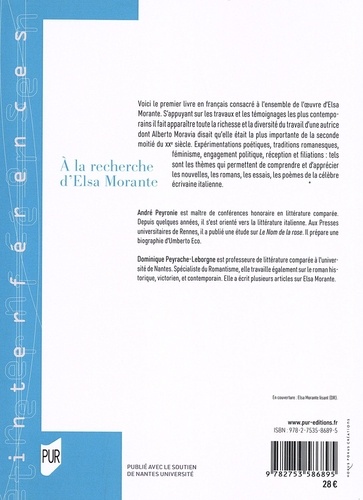 A la recherche d'Elsa Morante