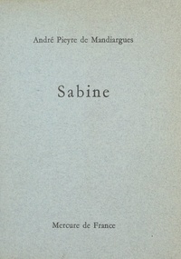 André Pieyre de Mandiargues - Sabine.