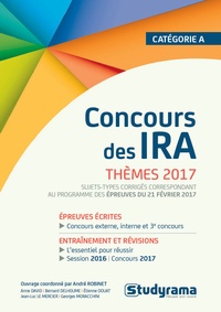 André Robinet et Anne David - Concours des IRA - Thèmes 2017.