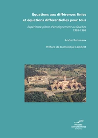 Equations aux différences finies et équations différentielles pour tous