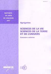 Agrégation, Sciences de la vie, Sciences de la Terre et de l'Univers
